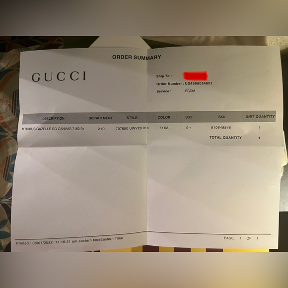 Gucci x Adidas GG Gazelle size 10 - Picture 13 of 15